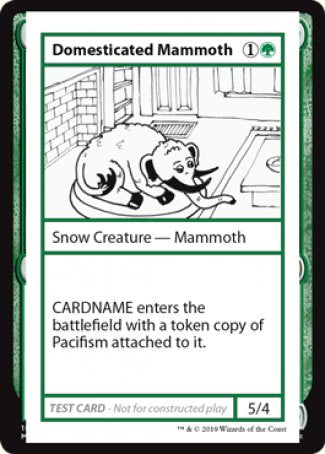 Domesticated Mammoth (2021 Edition) [Mystery Booster Playtest Cards] Magic: The Gathering