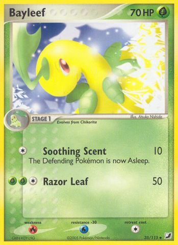 Bayleef (35/115) [EX: Unseen Forces] Pokémon