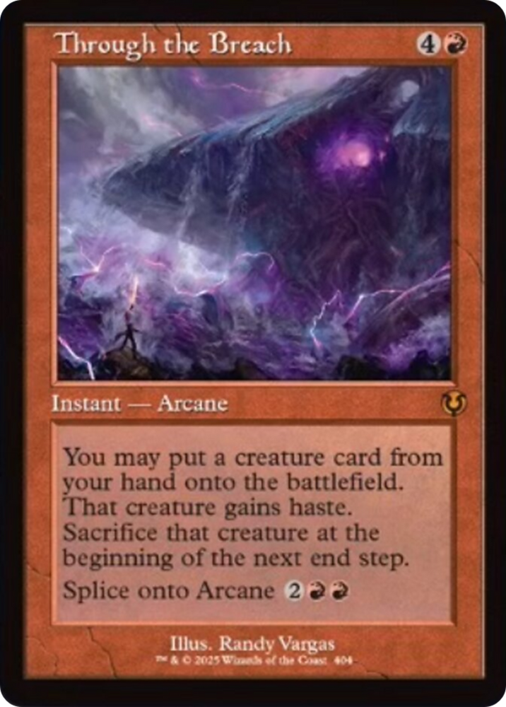 Through the Breach (Retro Frame) [Innistrad Remastered] Magic: The Gathering