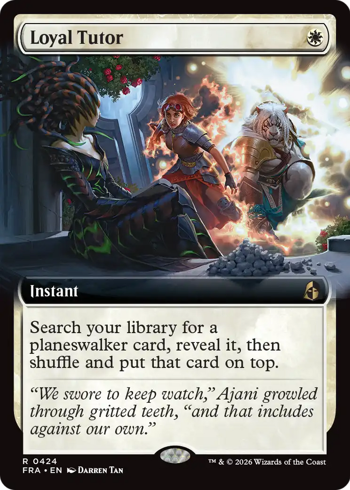 Loyal Tutor (Extended Art) [Reality Fracture] Magic: The Gathering