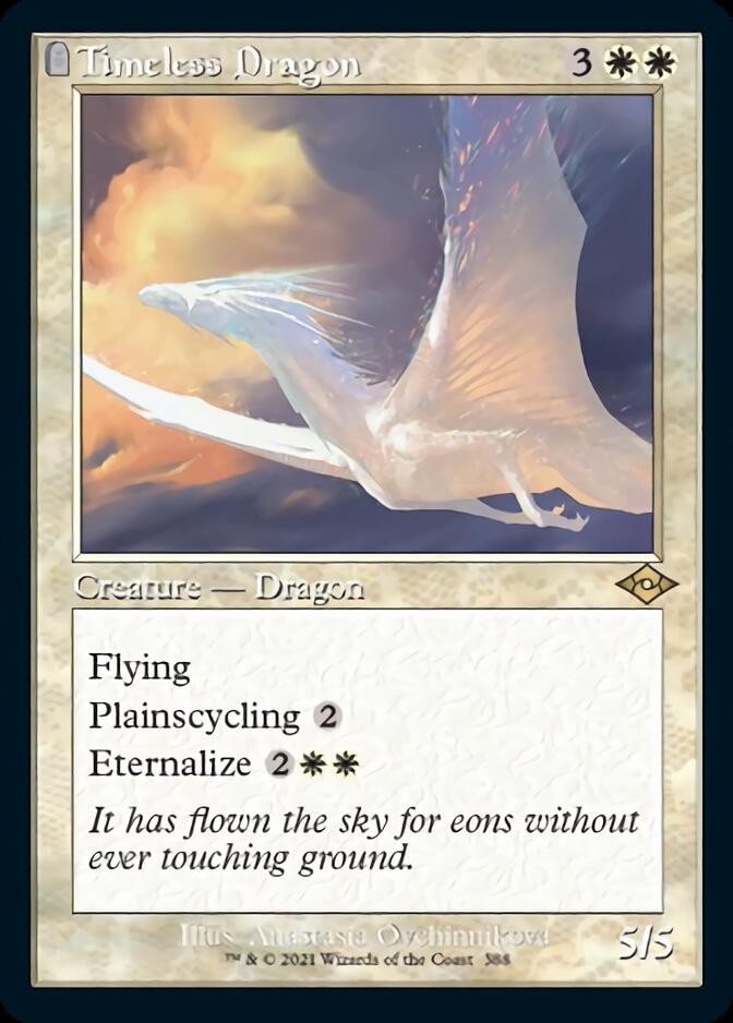 Timeless Dragon (Retro Foil Etched) [Modern Horizons 2] Magic: The Gathering