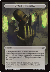 My Will Is Irresistible (Full Art) [Duskmourn: Archenemy] Magic: The Gathering