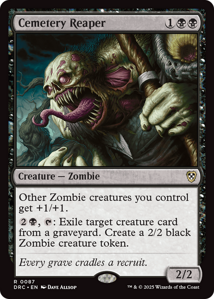Cemetery Reaper [Aetherdrift Commander] Magic: The Gathering