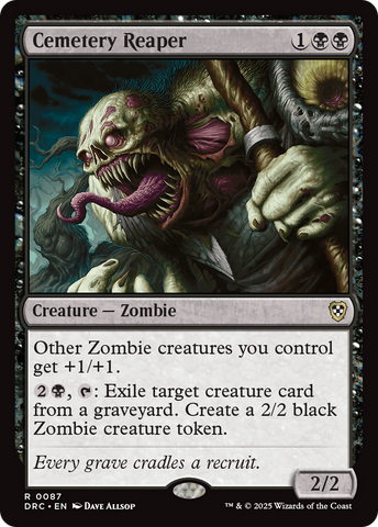 Cemetery Reaper [Aetherdrift Commander] Magic: The Gathering