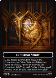 On an Adventure // Enduring Story Double Sided Token [The Hobbit Tokens] Magic: The Gathering