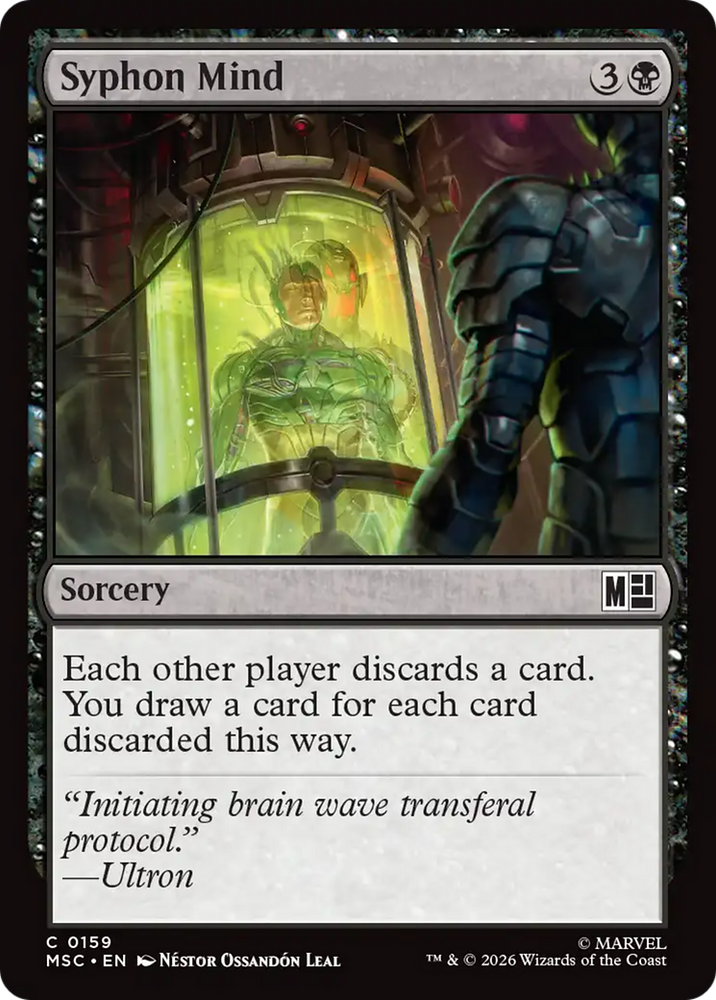 Syphon Mind (Surge Foil) [Marvel Super Heroes Commander] Magic: The Gathering