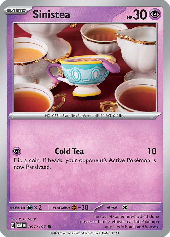 Sinistea (097/197) [Scarlet & Violet: Obsidian Flames] Pokémon