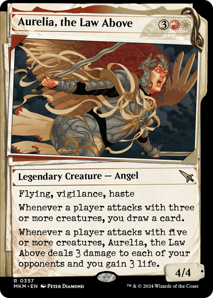 Aurelia, the Law Above (Showcase) (0357) [Murders at Karlov Manor] Magic: The Gathering