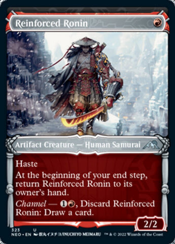 Reinforced Ronin (Showcase Samurai) [Kamigawa: Neon Dynasty] Magic: The Gathering