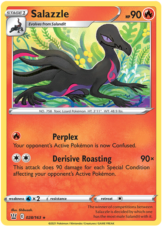 Salazzle (028/163) [Sword & Shield: Battle Styles] Pokémon