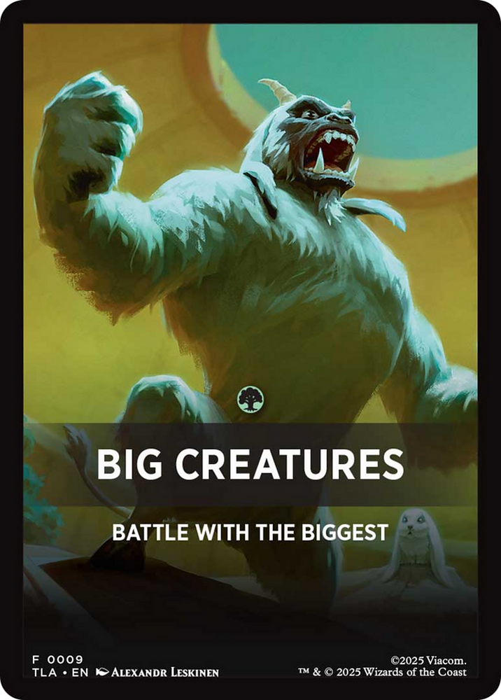 Big Creatures Theme Card [Avatar: The Last Airbender] Magic: The Gathering