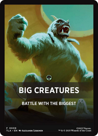 Big Creatures Theme Card [Avatar: The Last Airbender] Magic: The Gathering