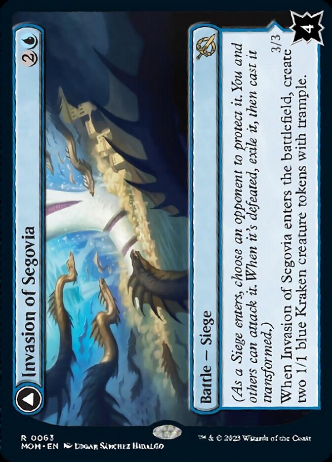 Invasion of Segovia // Caetus, Sea Tyrant of Segovia [March of the Machine] Magic: The Gathering