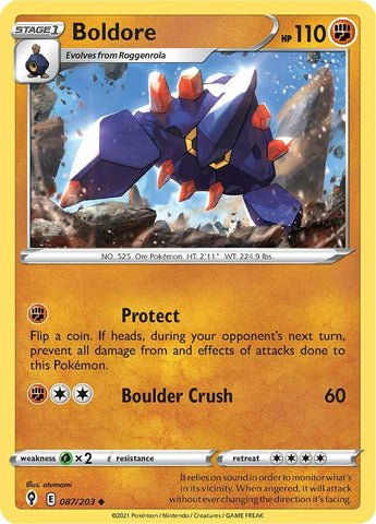 Boldore (087/203) [Sword & Shield: Evolving Skies] Pokémon