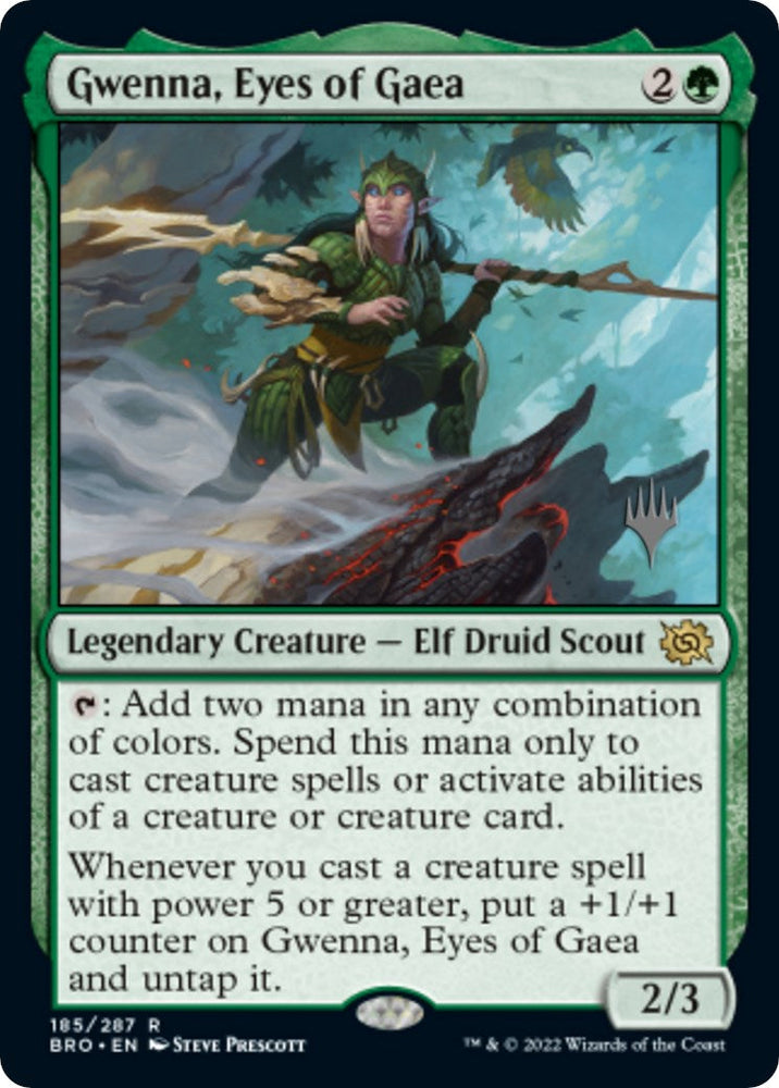 Gwenna, Eyes of Gaea (Promo Pack) [The Brothers' War Promos] Magic: The Gathering