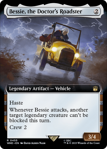 Bessie, the Doctor's Roadster (Extended Art) [Doctor Who] Magic: The Gathering