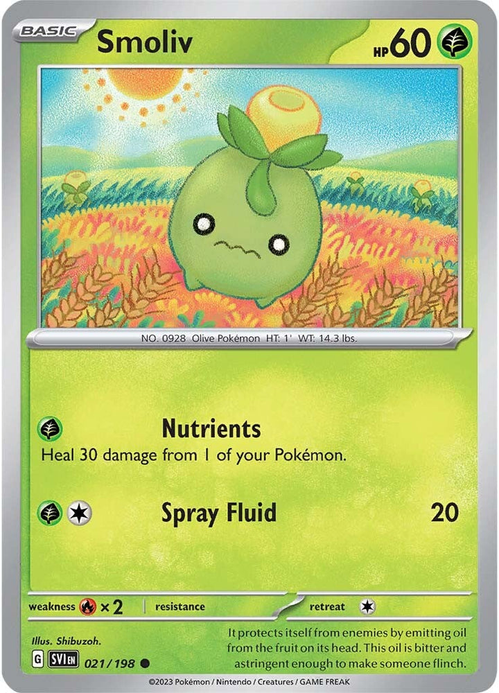 Smoliv (021/198) [Scarlet & Violet: Base Set] Pokémon