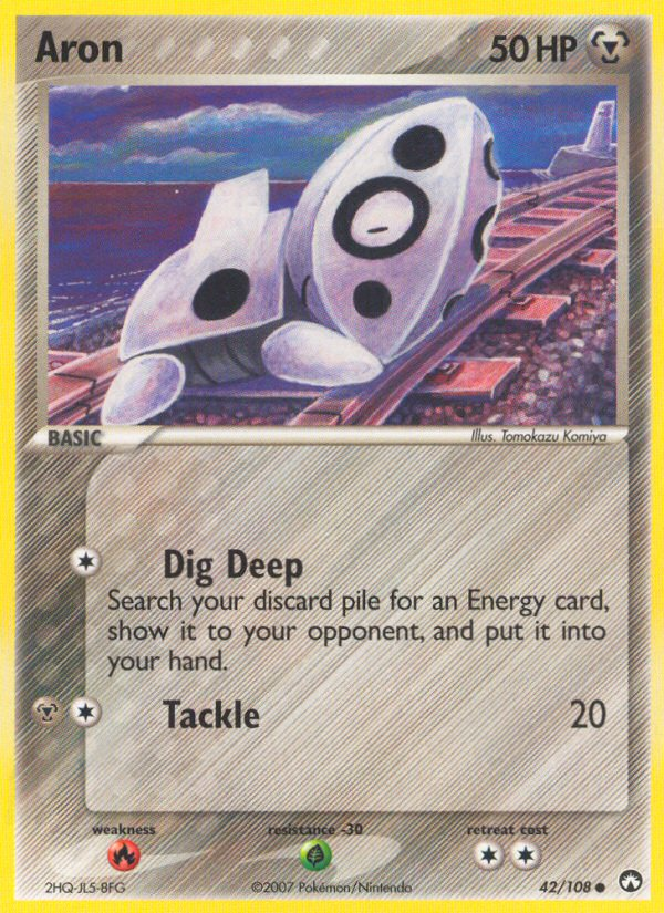 Aron (42/108) [EX: Power Keepers] Pokémon