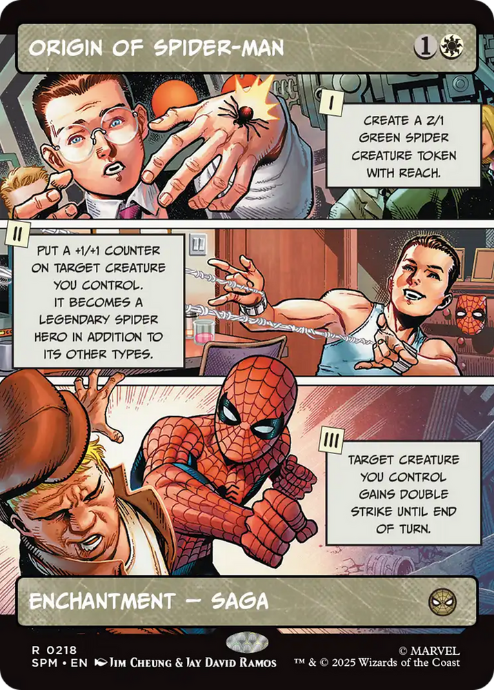 Origin of Spider-Man (Borderless) [Marvel's Spider-Man] Magic: The Gathering