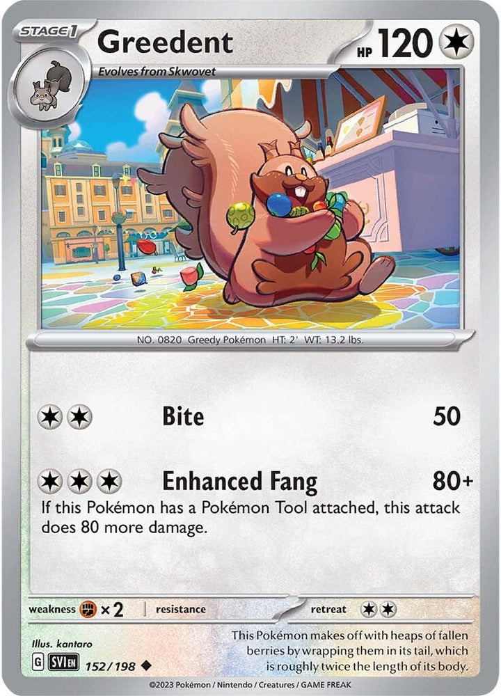 Greedent (152/198) [Scarlet & Violet: Base Set] Pokémon