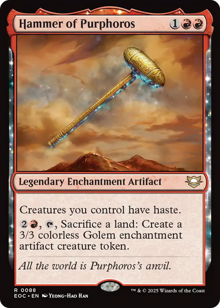 Hammer of Purphoros [Edge of Eternities Commander] Magic: The Gathering