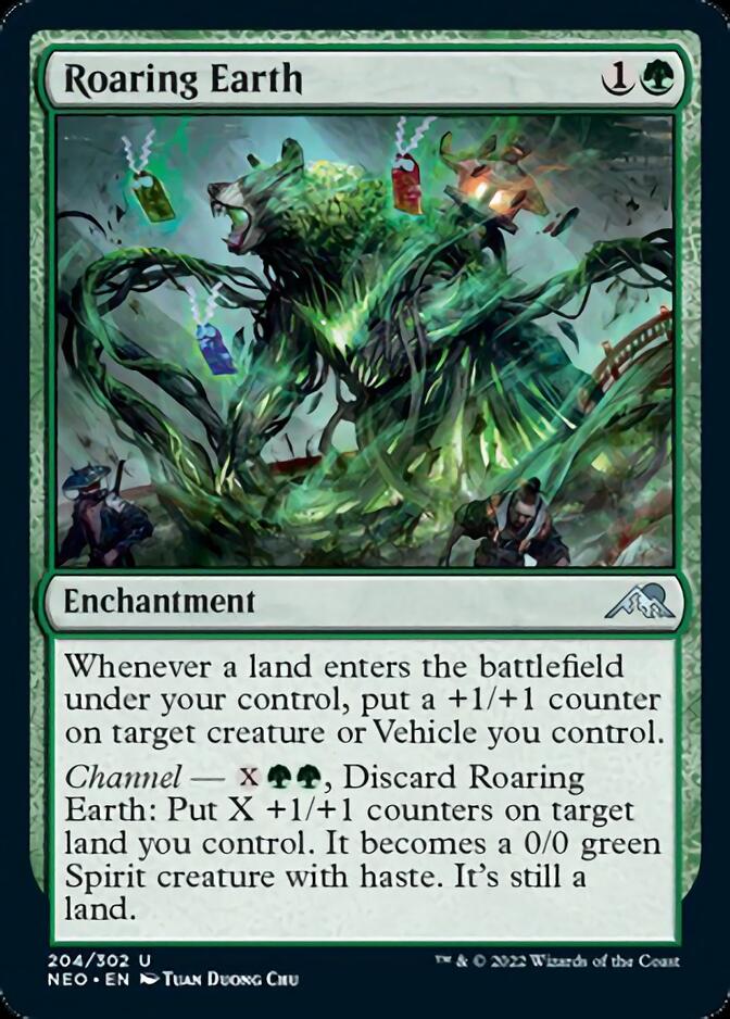Roaring Earth [Kamigawa: Neon Dynasty] Magic: The Gathering
