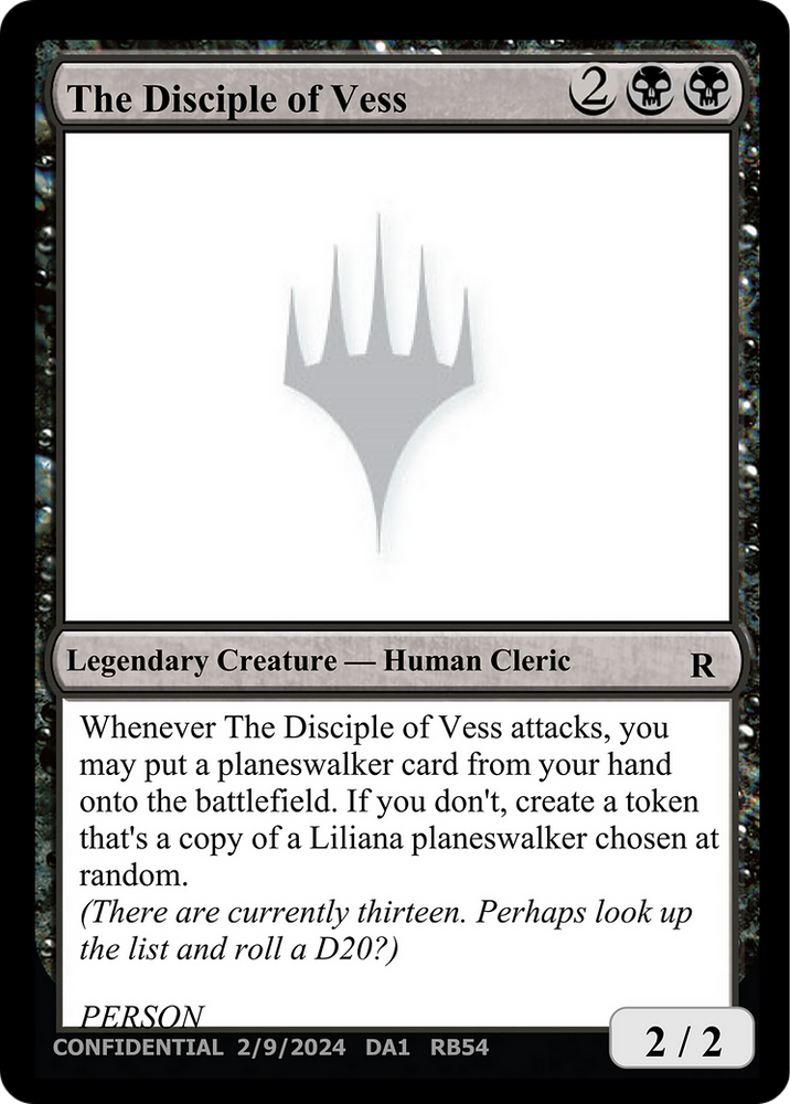 The Disciple of Vess [Unknown Event] Magic: The Gathering