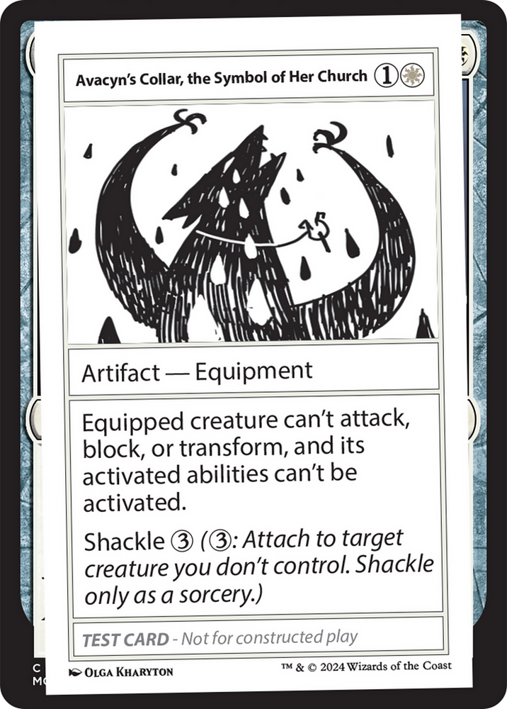 Avacyn's Collar, the Symbol of Her Church [Mystery Booster 2 Playtest Cards] Magic: The Gathering