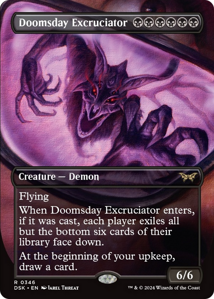 Doomsday Excruciator (Borderless) [Duskmourn: House of Horror] Magic: The Gathering