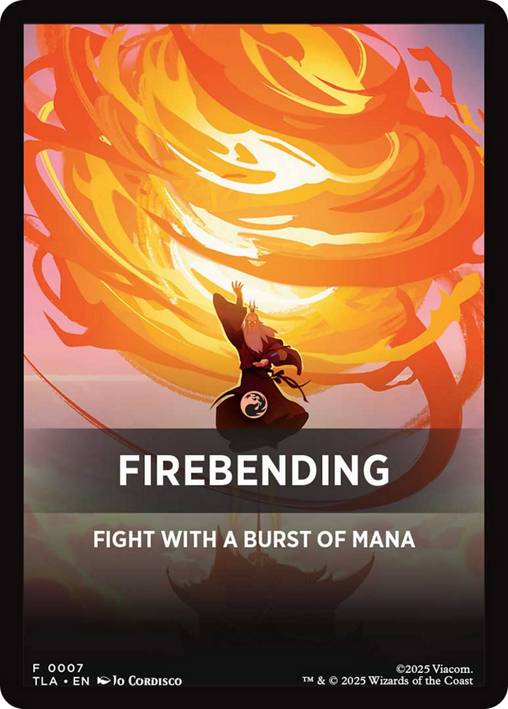 Firebending Theme Card (0007) [Avatar: The Last Airbender Tokens] Magic: The Gathering