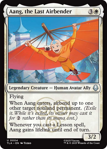 Aang, the Last Airbender [Avatar: The Last Airbender] Magic: The Gathering