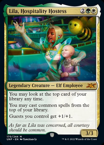 Lila, Hospitality Hostess [Unfinity] Magic: The Gathering