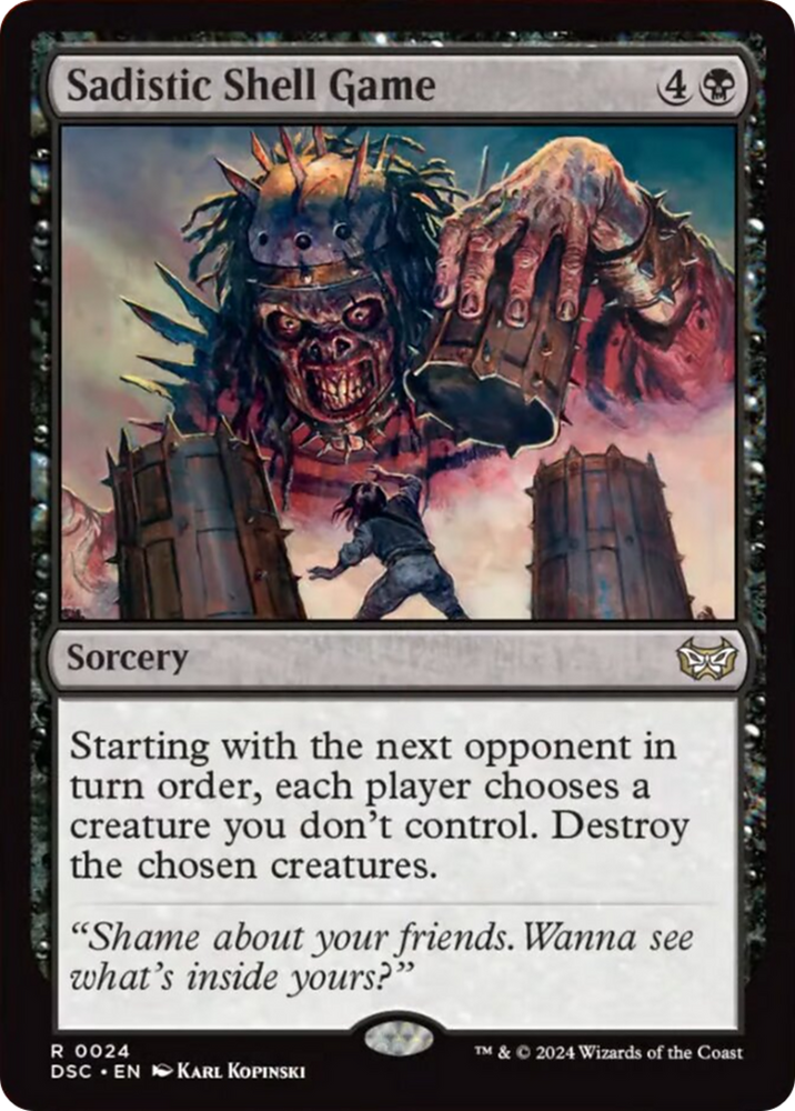 Sadistic Shell Game [Duskmourn: House of Horror Commander] Magic: The Gathering