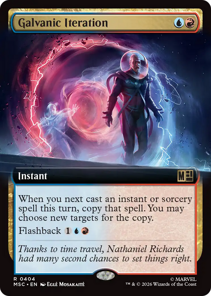 Galvanic Iteration (Extended Art) [Marvel Super Heroes Commander] Magic: The Gathering
