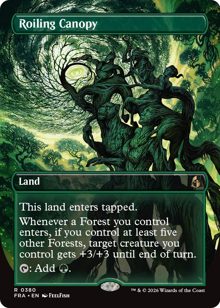 Roiling Canopy (Borderless) [Reality Fracture] Magic: The Gathering