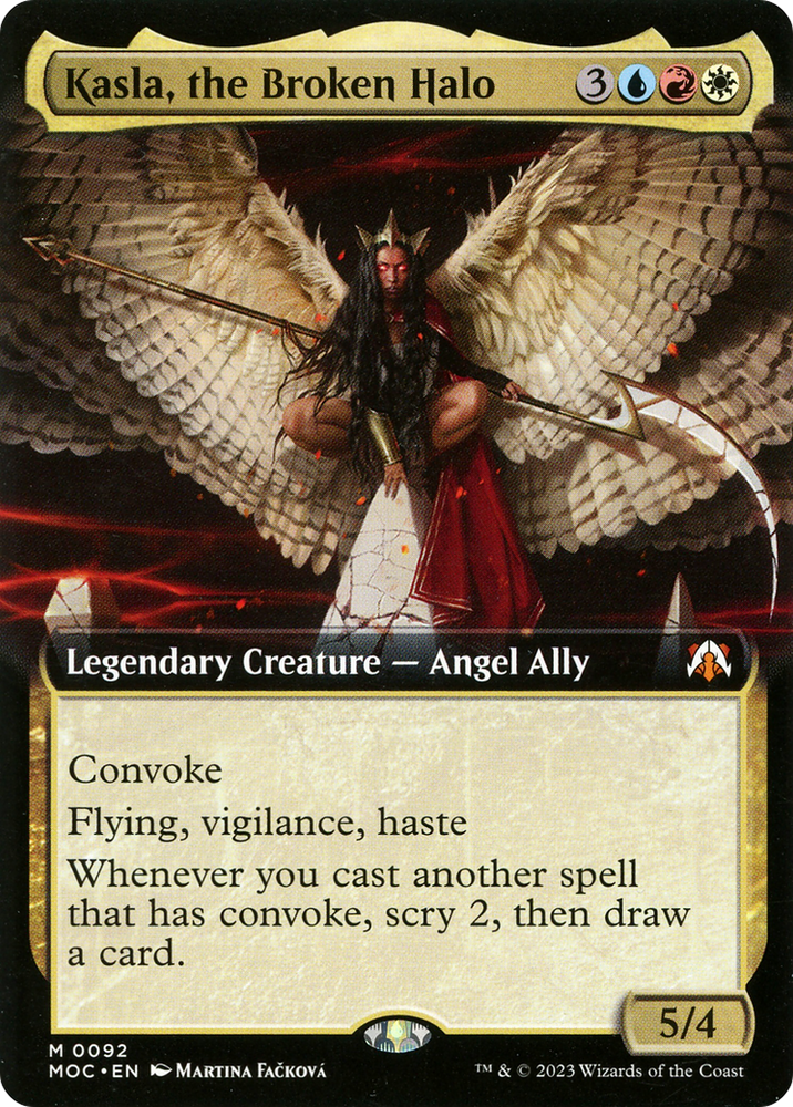 Kasla, the Broken Halo (Extended Art) [March of the Machine Commander] Magic: The Gathering