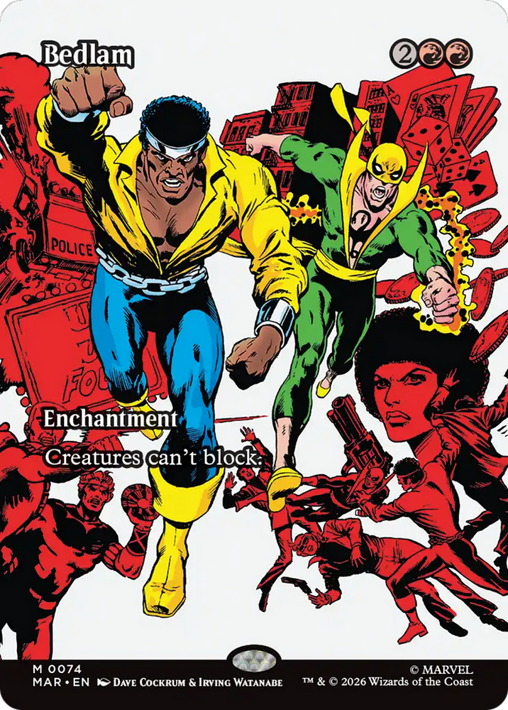 Bedlam (Borderless) [Marvel Universe: Eternal-Legal] Magic: The Gathering