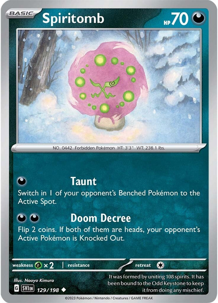 Spiritomb (129/198) [Scarlet & Violet: Base Set] Pokémon