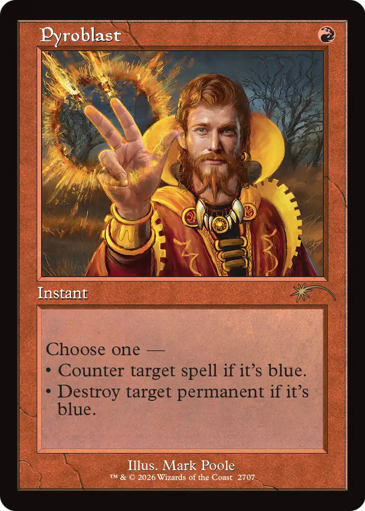Pyroblast (Retro Frame) [Secret Lair Drop Series] Magic: The Gathering