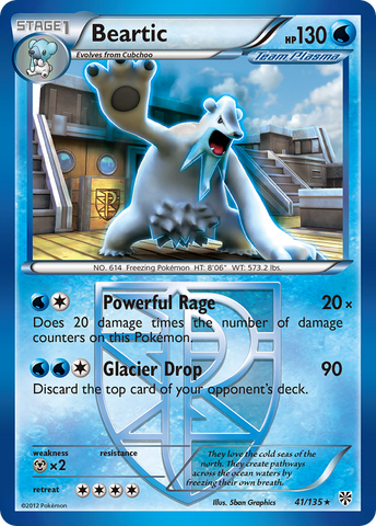 Beartic (41/135) [Black & White: Plasma Storm] Pokémon