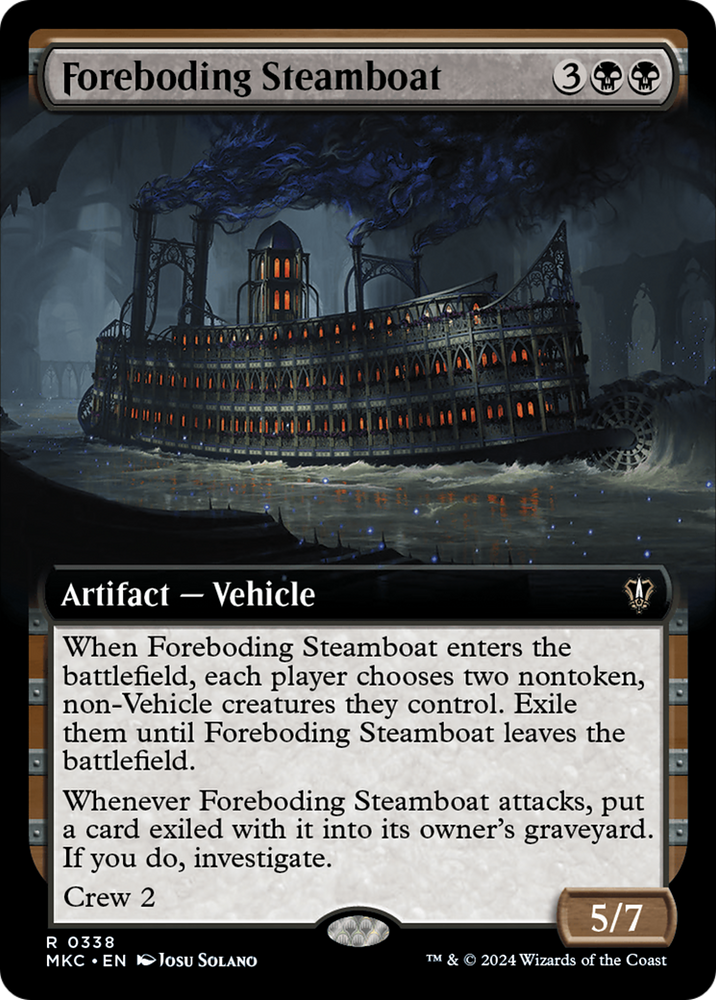 Foreboding Steamboat (Extended Art) [Murders at Karlov Manor Commander] Magic: The Gathering
