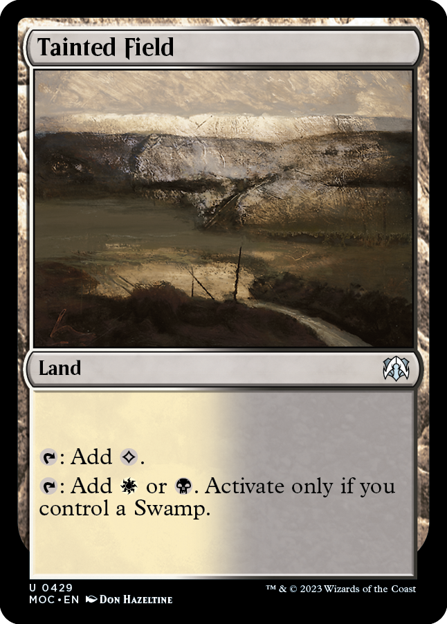 Tainted Field [March of the Machine Commander] Magic: The Gathering