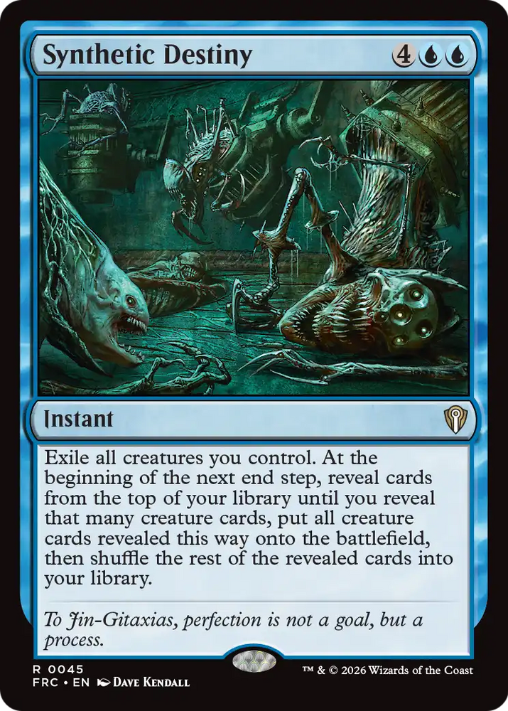 Synthetic Destiny [Reality Fracture Commander] Magic: The Gathering