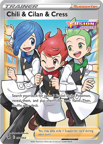 Chili & Cilan & Cress (258/264) [Sword & Shield: Fusion Strike] Pokémon