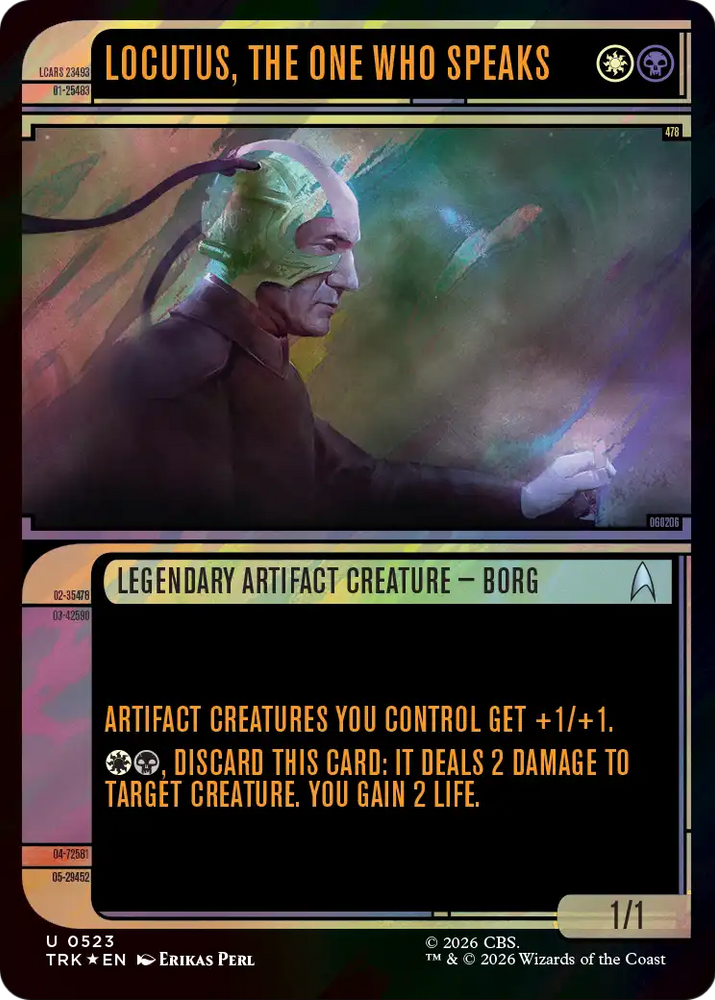Locutus, the One Who Speaks (Showcase) (Surge Foil) [Star Trek] Magic: The Gathering