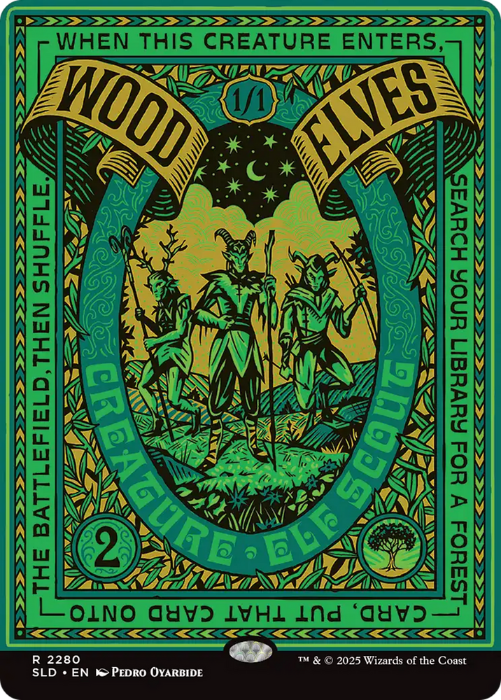 Wood Elves (2280) [Secret Lair Drop Series] Magic: The Gathering