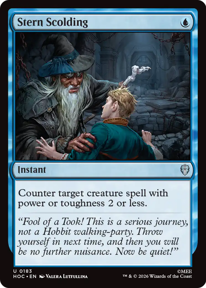 Stern Scolding [The Hobbit: Eternal-Legal] Magic: The Gathering
