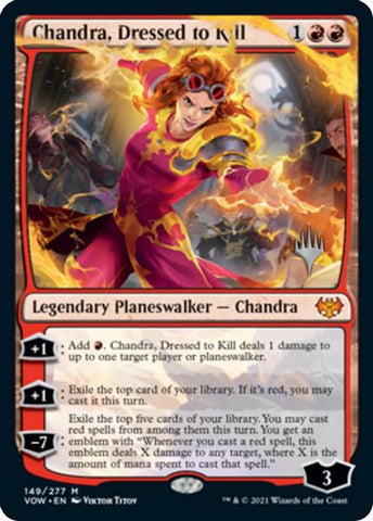 Chandra, Dressed to Kill (Promo Pack) [Innistrad: Crimson Vow Promos] Magic: The Gathering