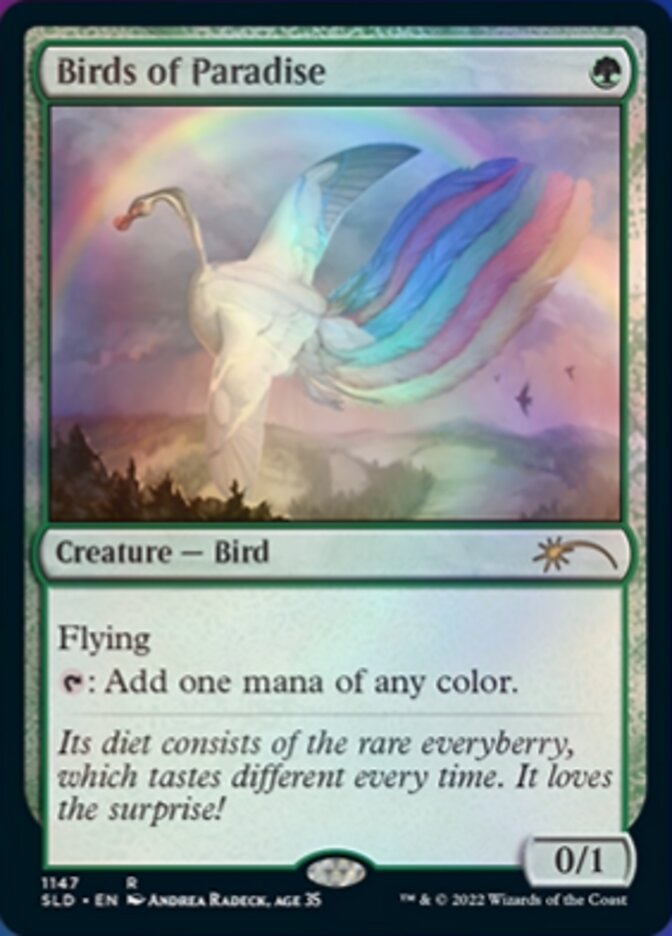Birds of Paradise (1147) [Secret Lair Drop Series] Magic: The Gathering