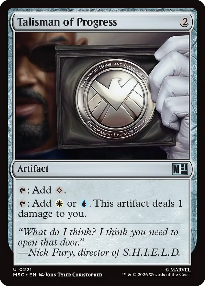 Talisman of Progress [Marvel Super Heroes Commander] Magic: The Gathering